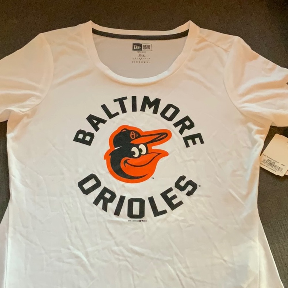 NWT Baltimore Orioles women’s dry fit t-shirt med.
